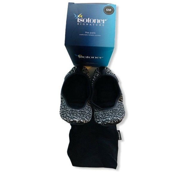 NWT ISOTONER Foldable Slippers Size Small 5-6